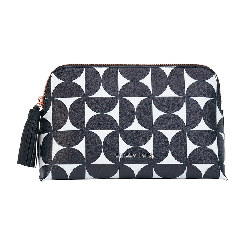 Vanity Bag - Medium - Black & White Geometric