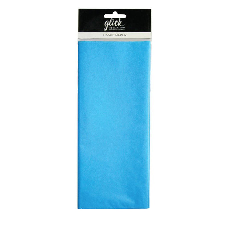 Turquoise Plain Tissue Paper 4 Sheets
