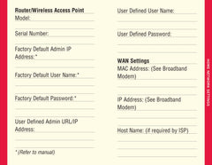 Large Print Internet Address & Password Logbook