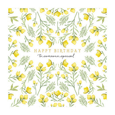 HB - Yellow Flowers (Embossed/Foil)
