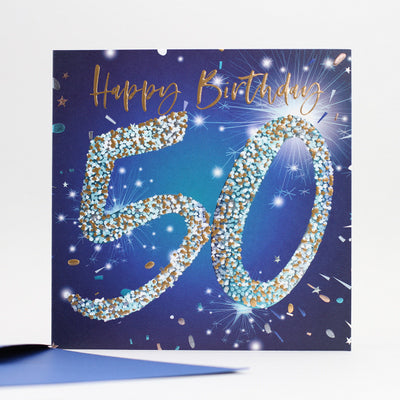 50th Birthday - Blue