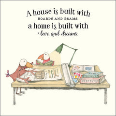 A house is built - Twigseeds Greeting Card