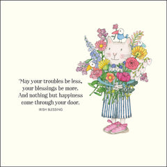 May your troubles be less - Twigseeds Thinking of You Card
