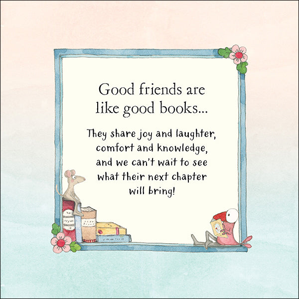 Good books - Twigseeds Friendship Card
