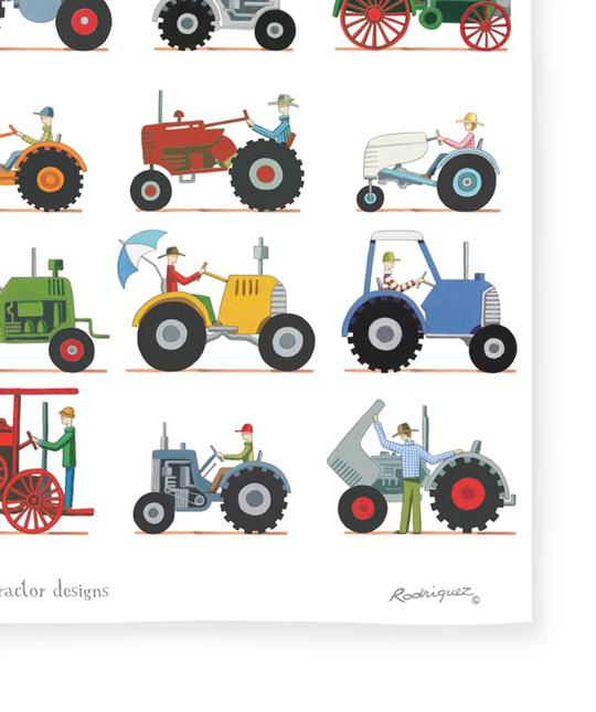Red Tractor Designs - The Tractor Show Tea Towel