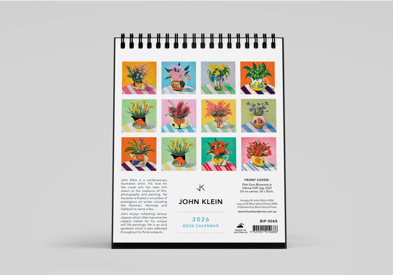 John Klein 2026 Desk Calendar