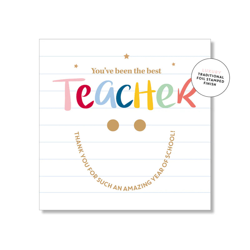 Mini Card - Smiley Teacher Thank You