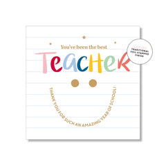 Mini Card - Smiley Teacher Thank You