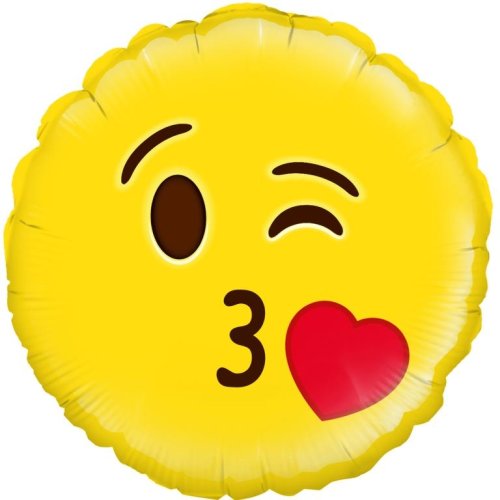 INFLATED Emoji Blow a Kiss Winking