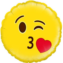 INFLATED Emoji Blow a Kiss Winking
