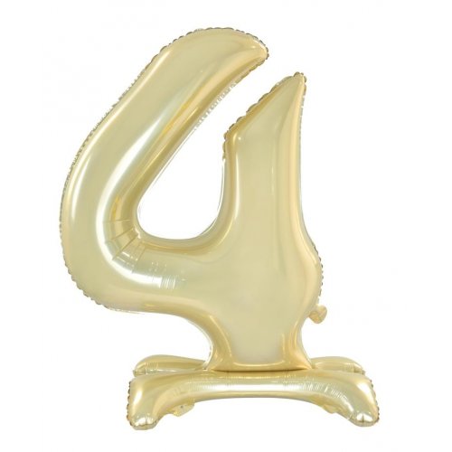 Standing Foil Number Balloon - Gold 76cm