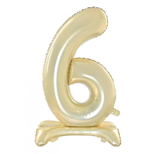 Standing Foil Number Balloon - Gold 76cm