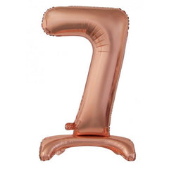 Standing Foil Number Balloon - Rose Gold 76cm