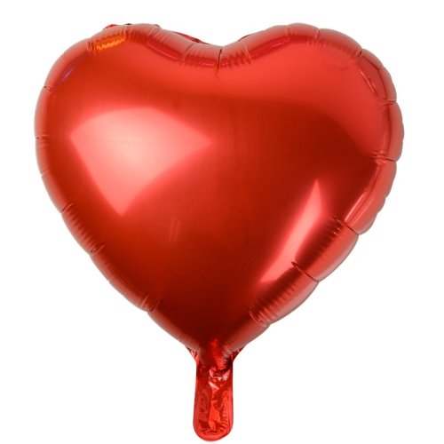 INFLATED Heart Foil Balloons (Various Colours)