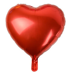 INFLATED Heart Foil Balloons (Various Colours)