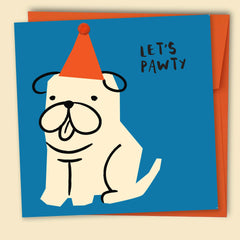 Let's Pawty - Blue