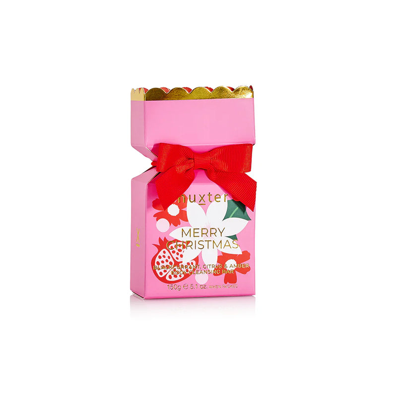 Body Cleansing Bar Soap Bon Bon 150gm – Blackcurrant, Citrus & Amber (Pink)