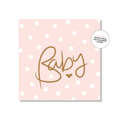 Mini Card - Baby Polkadot Pink