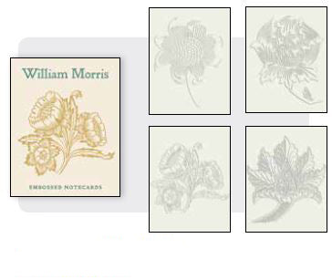 William Morris Embossed Boxed Notecards