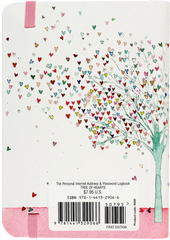 Tree of Hearts Internet Address & Password Logbook