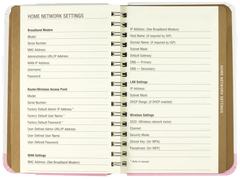 Tree of Hearts Internet Address & Password Logbook