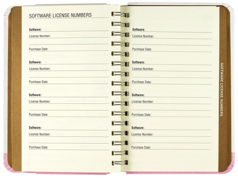 Tree of Hearts Internet Address & Password Logbook