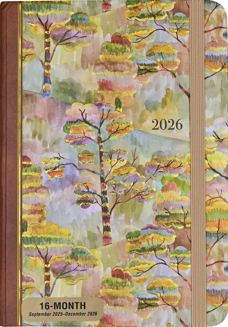 2026 Watercolor Treescape Weekly Planner