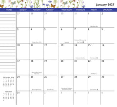 2026-27 Wildflower Garden 2-Year Pocket Planner