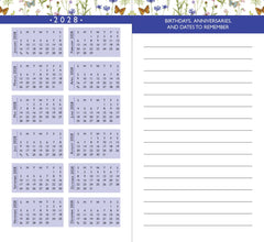 2026-27 Wildflower Garden 2-Year Pocket Planner