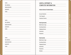 Amalfi Lemons Internet Address & Password Logbook