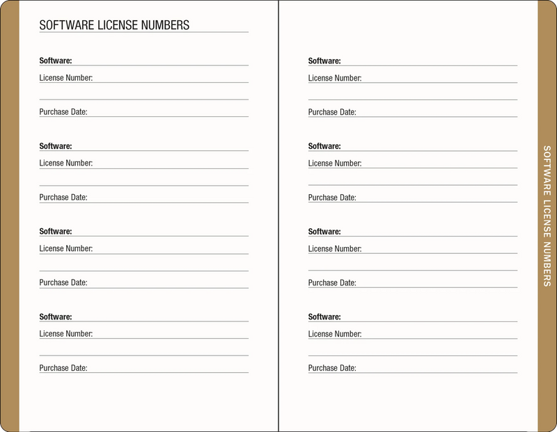 Amalfi Lemons Internet Address & Password Logbook