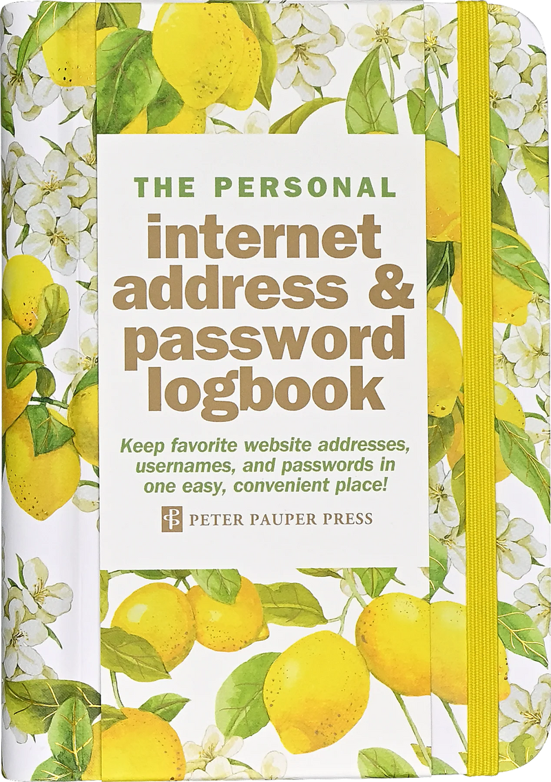 Amalfi Lemons Internet Address & Password Logbook