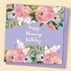 Happy Blooming Birthday - Purple