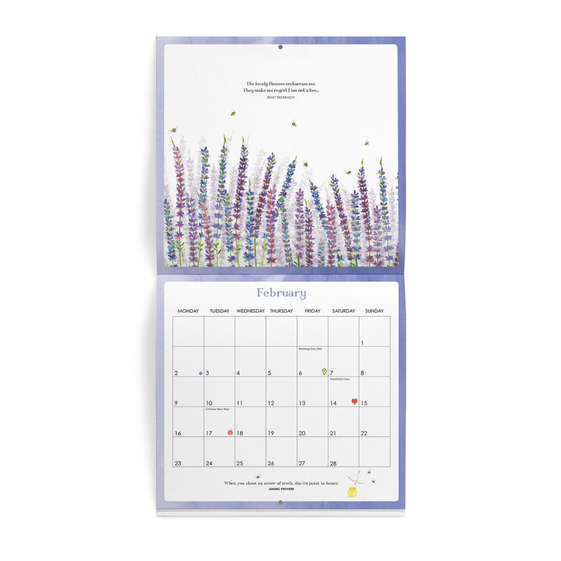 2026 Bee Wall Calendar