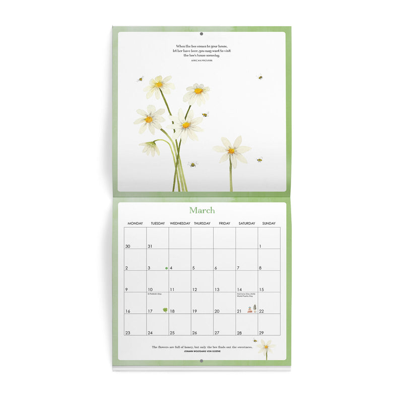 2026 Bee Wall Calendar