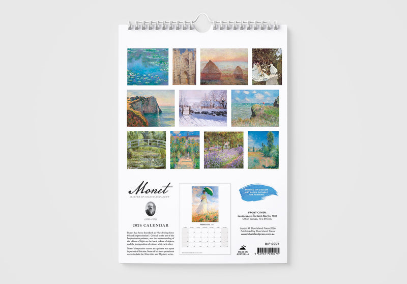 Monet 2026 Wall Calendar