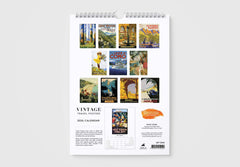 Vintage Travel Posters 2026 Wall Calendar