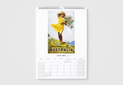 Vintage Travel Posters 2026 Wall Calendar