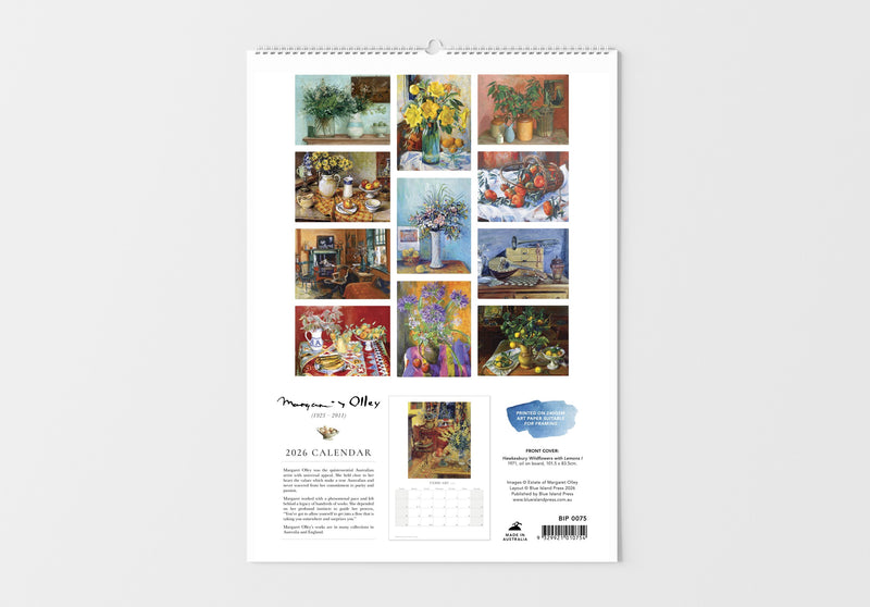 Margaret Olley 2026 Large Wall Calendar