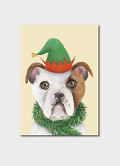 Christmas English Bulldog - Davilyn Lynch