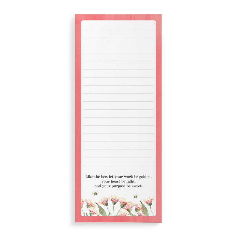 Magnetic List Notepad - Flowering Gums