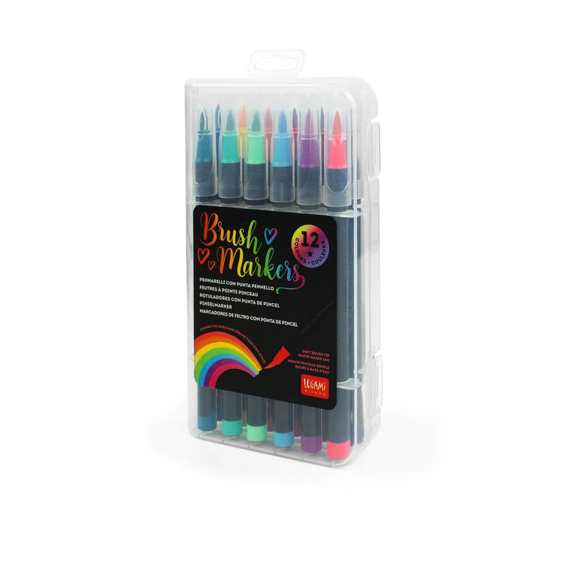 Bright Brush Markers - Set of 12