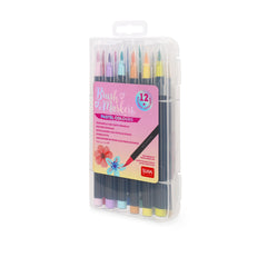 Brush Markers in Pastel Colours - Set of 12