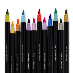 Brush Markers in Pastel Colours - Set of 12