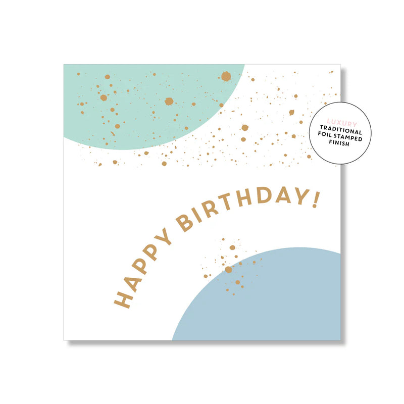 Mini Card - HB Blue Bubbles