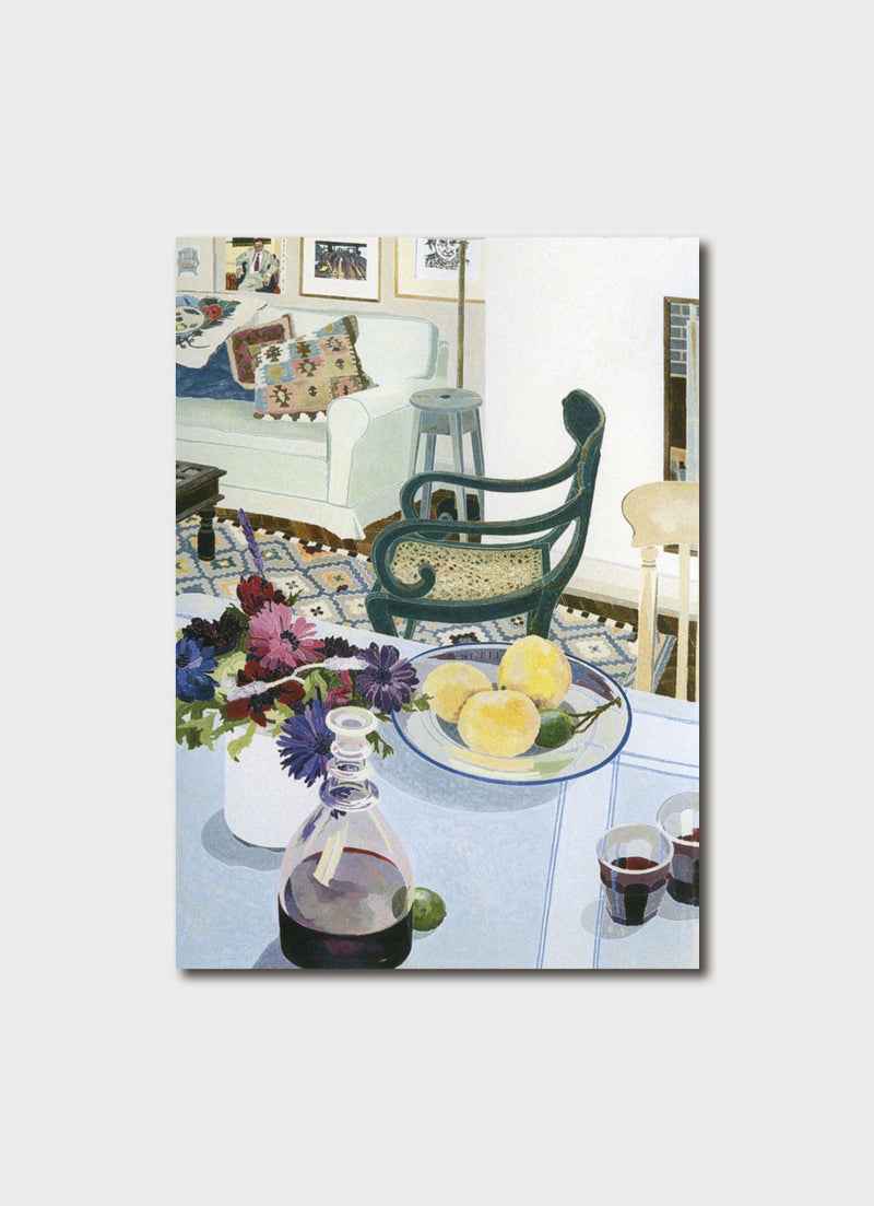 Cressida Campbell - Interior with Anemones and Lemons