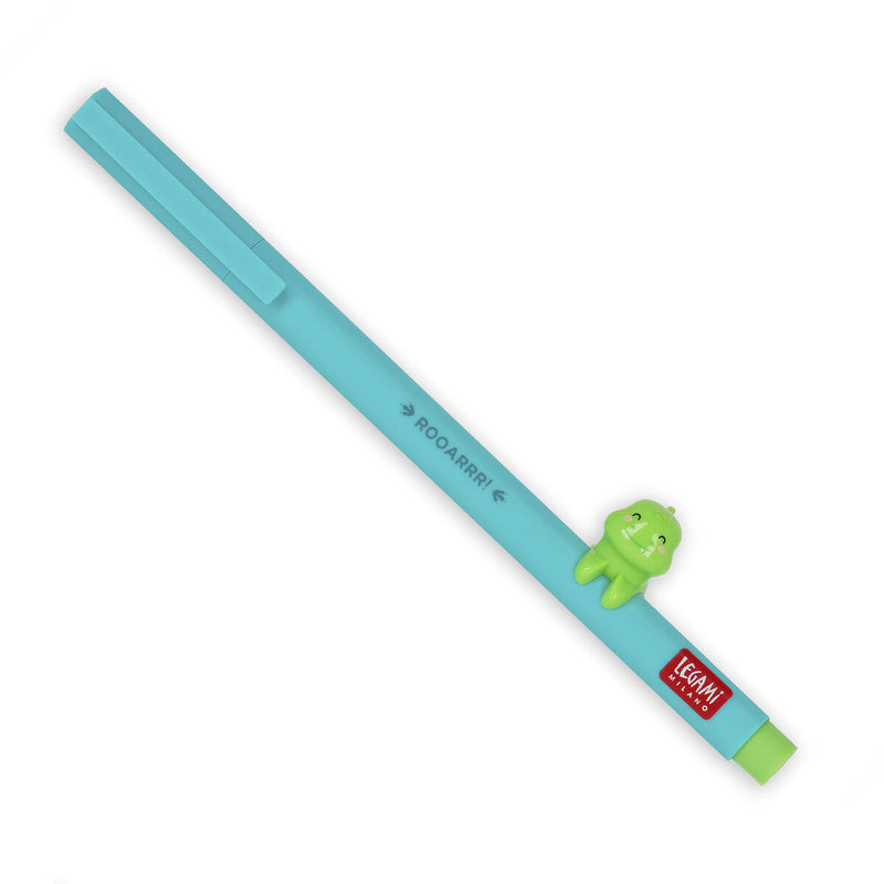 Gel Pen with Animal Decoration - Dino