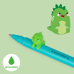 Gel Pen with Animal Decoration - Dino