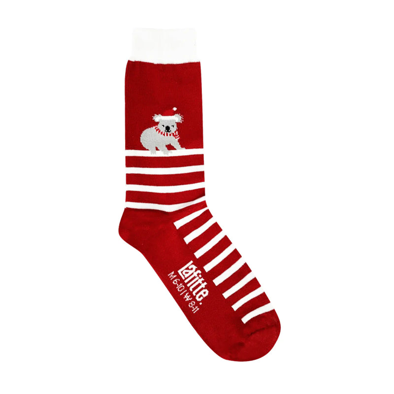 Candy Cane Koala Socks