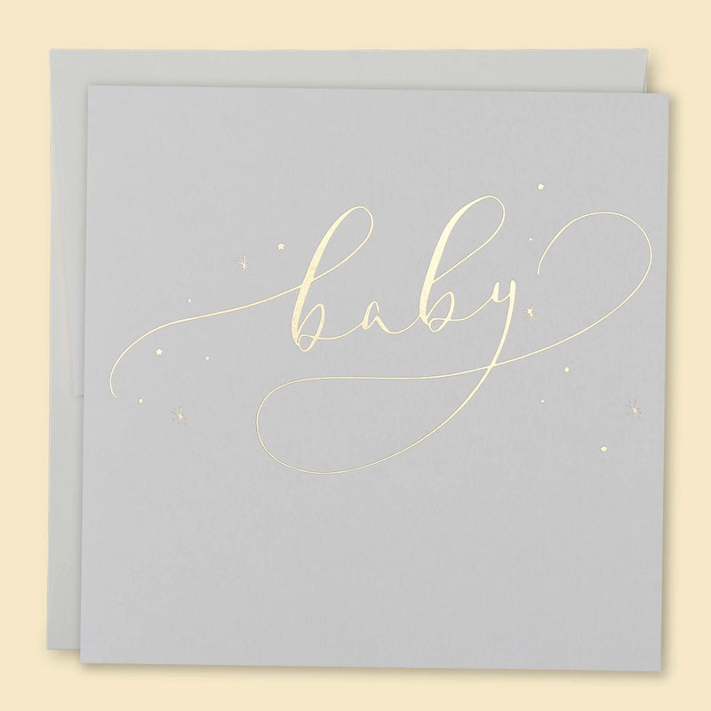 Baby Constellations Card - Grey